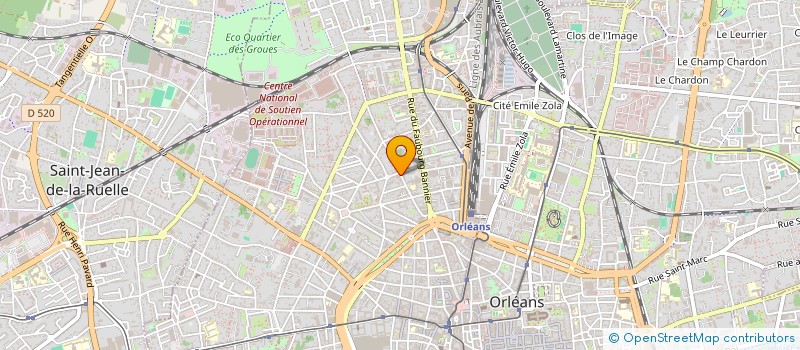 localisation de l'entreprise BSA SOLUTIONS à ORLEANS