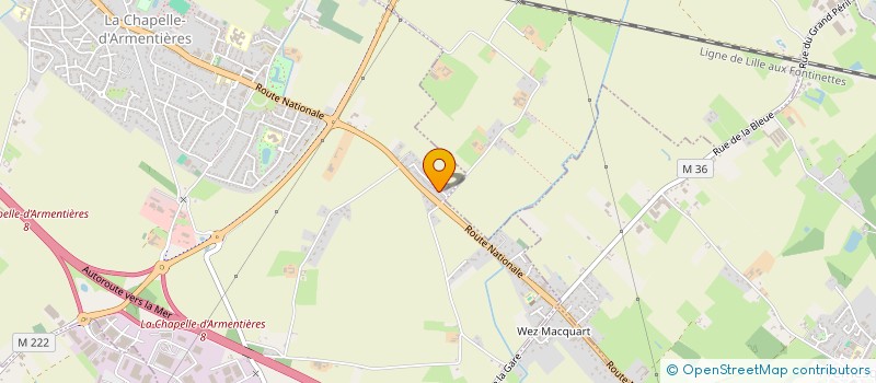 localisation de l'entreprise BSAE  LA CHAPELLE-D'ARMENTIERES