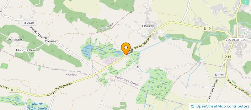 localisation de l'entreprise BSB  VEZERONCE-CURTIN