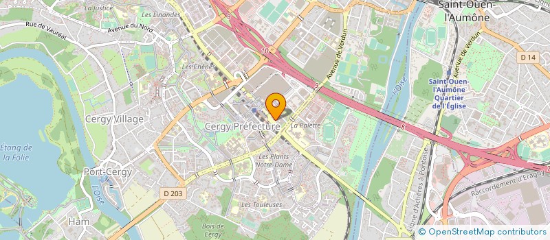 localisation de l'entreprise BSB EUROPE à CERGY