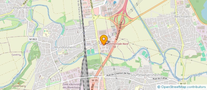 localisation de l'entreprise BSB GROUP  MUNDOLSHEIM