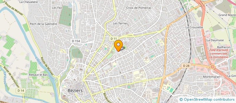 localisation de l'entreprise BSB HOLDING à BEZIERS
