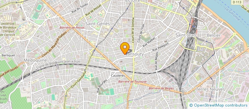 localisation de l'entreprise BSB NANSOUTY à BORDEAUX