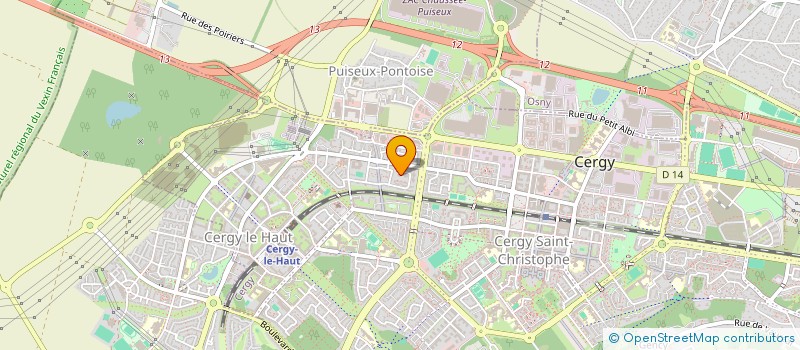 localisation de l'entreprise BSB TRANSPORT  CERGY