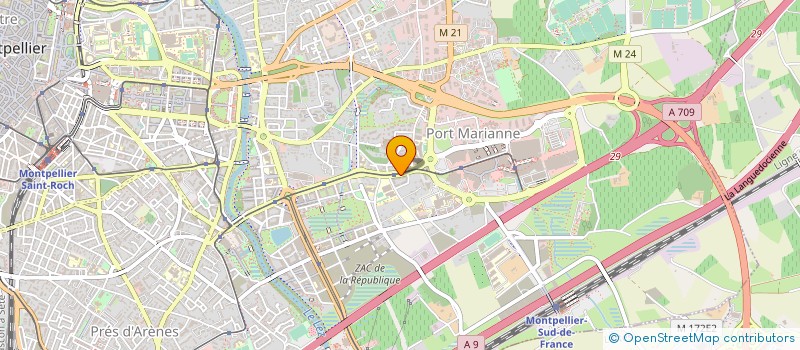 localisation de l'entreprise BSBH ENERGIE à MONTPELLIER