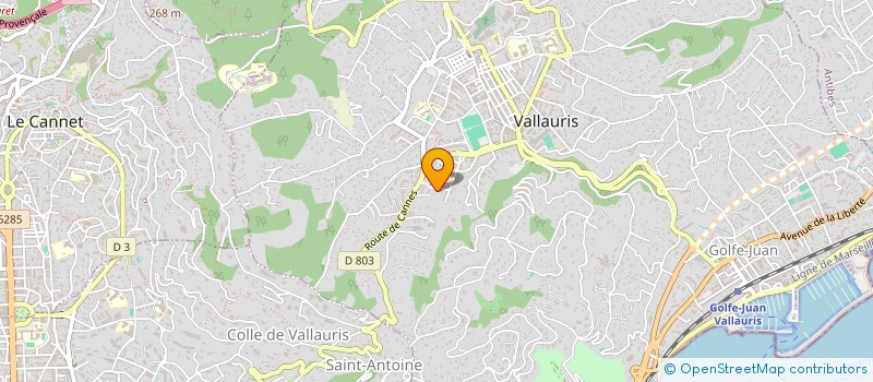 localisation de l'entreprise BSC HAUTES TINEE  VALLAURIS