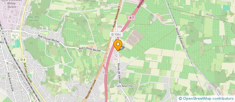 localisation de l'entreprise BSC IMMO 3  ROUSSILLON