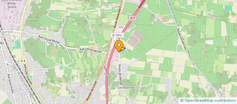 localisation de l'entreprise BSC IMMO 4  ROUSSILLON