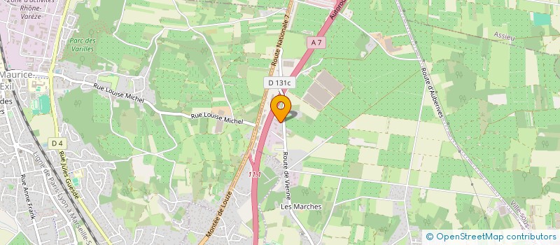 localisation de l'entreprise BSC IMMO  ROUSSILLON