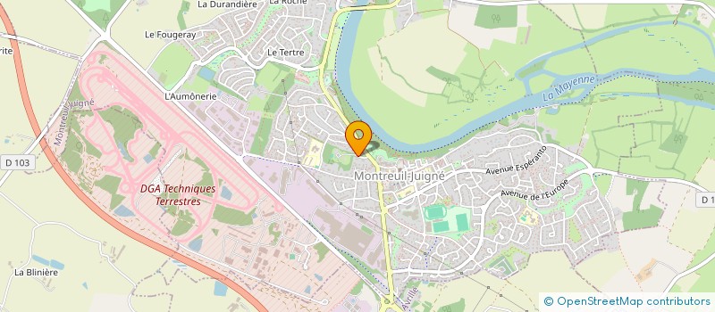 localisation de l'entreprise BSC RACING  MONTREUIL-JUIGNE