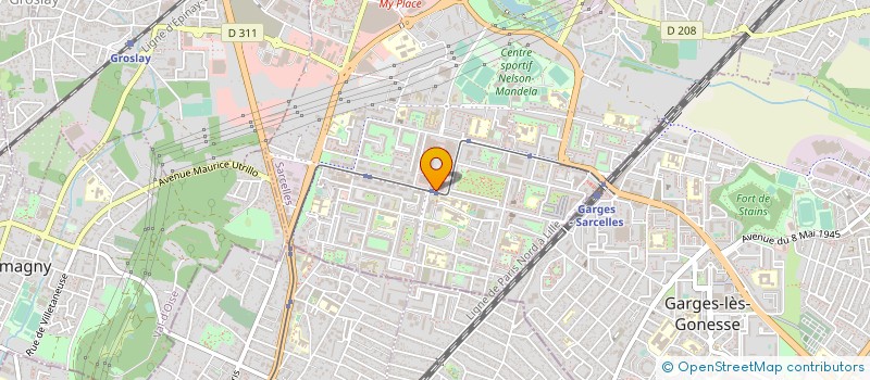 localisation de l'entreprise BSD 26 à SARCELLES
