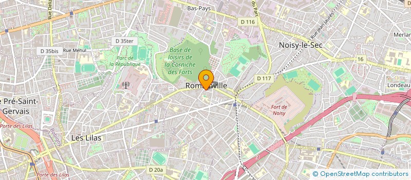 localisation de l'entreprise BSD ALIMENT'R à ROMAINVILLE