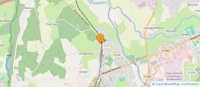 localisation de l'entreprise BSD AUTO SERVICE  PESCHADOIRES