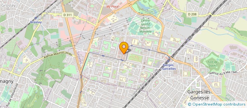 localisation de l'entreprise BSD FINANCES  SARCELLES