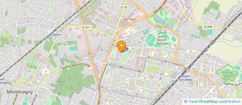 localisation de l'entreprise BSD TRANSPORTS  SARCELLES