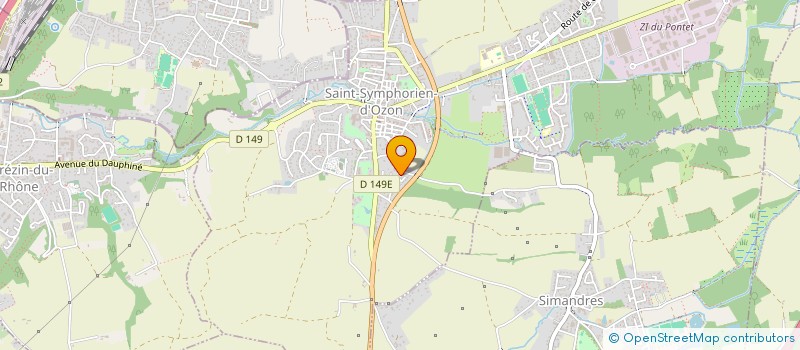 localisation de l'entreprise BSDG  SAINT-SYMPHORIEN-D'OZON