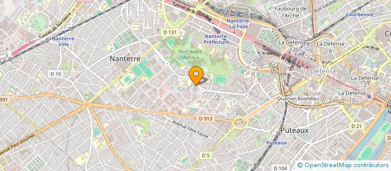 localisation de l'entreprise BSDN à NANTERRE