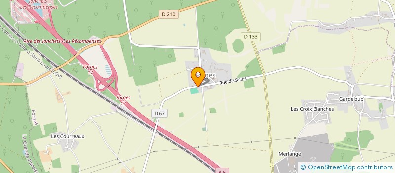 localisation de l'entreprise BSE TAXI  FORGES