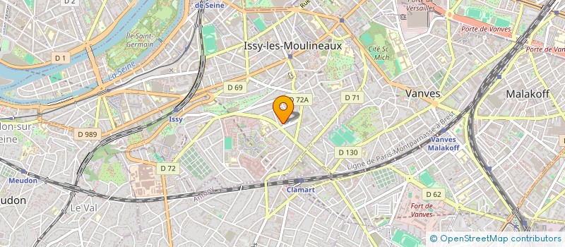 localisation de l'entreprise BSENSE à ISSY-LES-MOULINEAUX