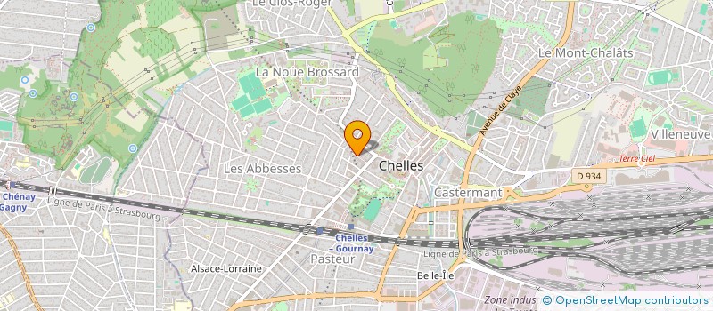 localisation de l'entreprise BSF à CHELLES