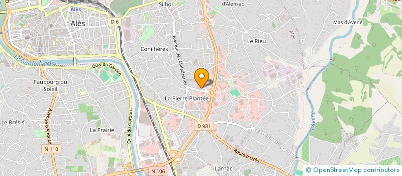 localisation de l'entreprise BSF à ALES