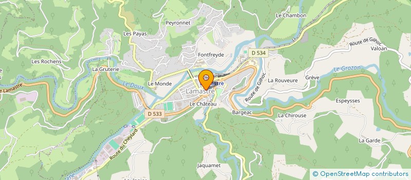 localisation de l'entreprise BSF-ADT  LAMASTRE