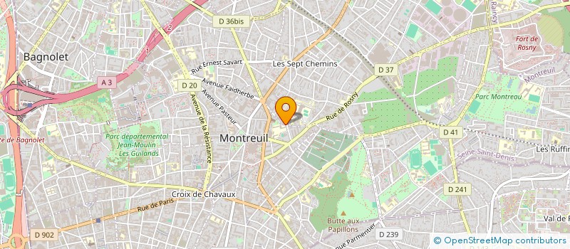 localisation de l'entreprise BSF BATIMENT à MONTREUIL