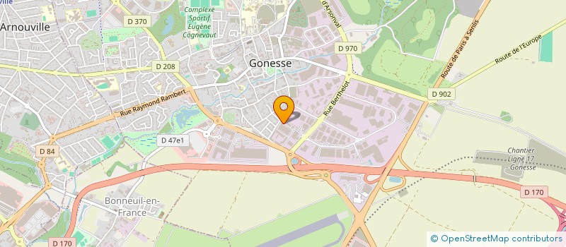 localisation de l'entreprise BSF DEVELOPPEMENT ET SERVICES à GONESSE