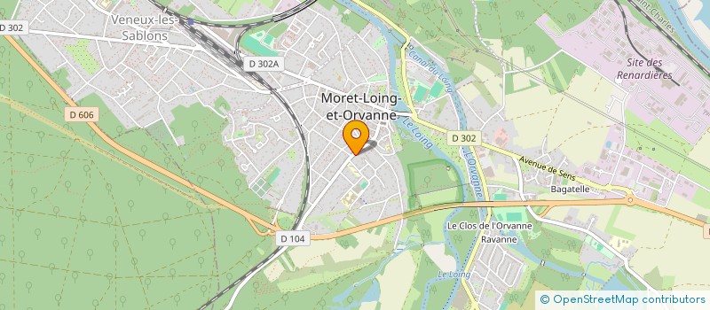 localisation de l'entreprise BSF HOLDING (BAPTISTE SERVICES FRANCE)  MORET-LOING-ET-ORVANNE