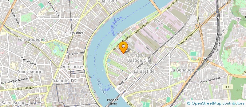 localisation de l'entreprise BSF-MARIE BARRABES  BORDEAUX