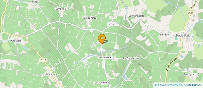 localisation de l'entreprise BSF - MARIE DUFOUR  LUSSAC