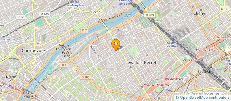 localisation de l'entreprise BSF SOLUTIONS à LEVALLOIS-PERRET