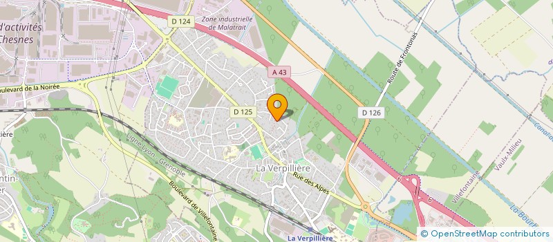 localisation de l'entreprise BSFERMETURE  LA VERPILLIERE