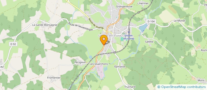 localisation de l'entreprise BSG ELEC  USSON-EN-FOREZ