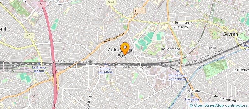 localisation de l'entreprise BSG INGENIERIE à AULNAY-SOUS-BOIS