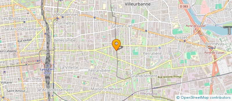 localisation de l'entreprise BSH BATIMENT  VILLEURBANNE