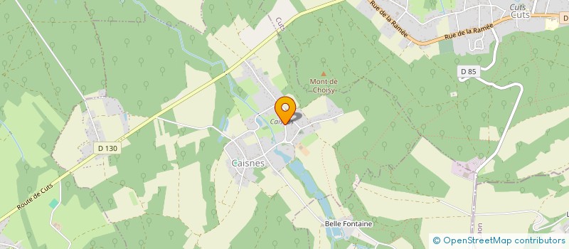 localisation de l'entreprise BSH BATIMENTS  CAISNES