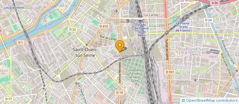 localisation de l'entreprise BSH ELECTROMENAGER à SAINT-OUEN-SUR-SEINE
