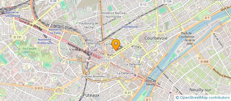 localisation de l'entreprise BSI à COURBEVOIE