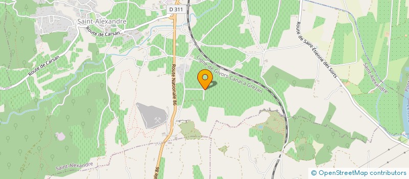 localisation de l'entreprise BSI  SAINT-ALEXANDRE