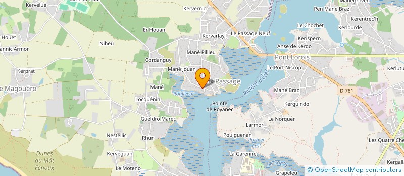 localisation de l'entreprise BSI BRETAGNE SUD INVESTISSEMENTS à PLOUHINEC