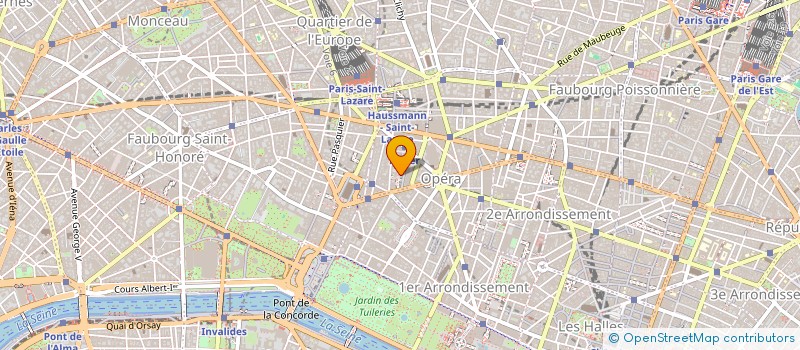 localisation de l'entreprise BSI CONSEIL BUREAU SERVICE INFORMATIQUE CONSEIL  PARIS