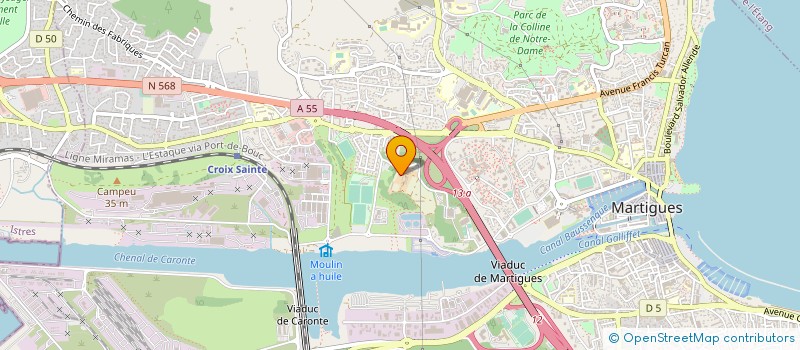 localisation de l'entreprise BSI TRANSPORTS à MARTIGUES