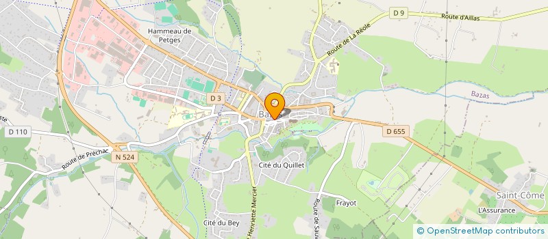 localisation de l'entreprise BSJ  BAZAS