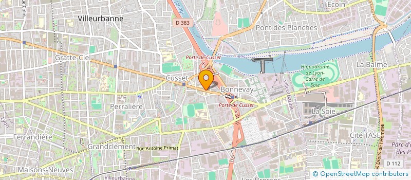 localisation de l'entreprise BSK  VILLEURBANNE