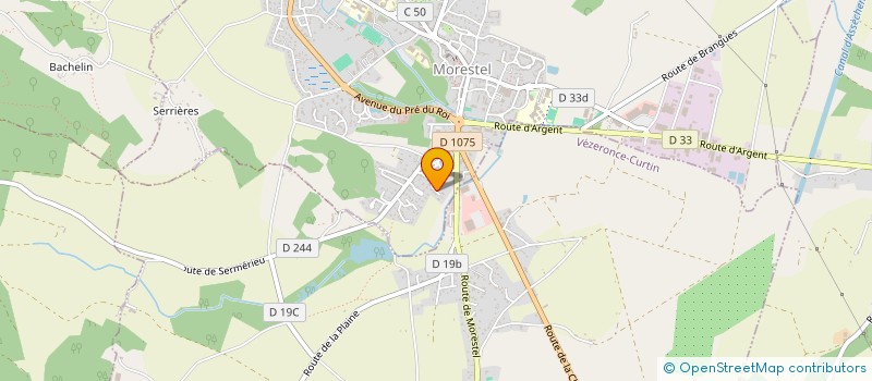 localisation de l'entreprise BSK  MORESTEL