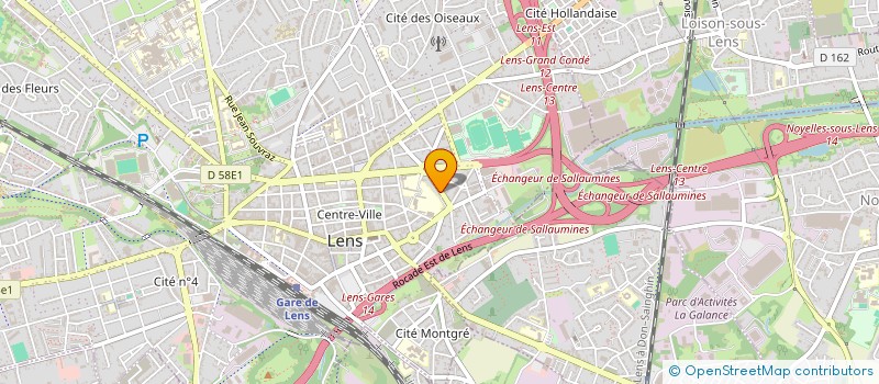 localisation de l'entreprise BSL  LENS