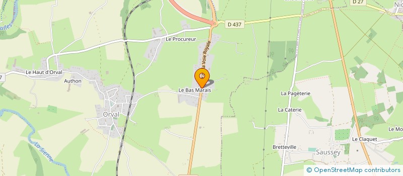 localisation de l'entreprise BSL  ORVAL SUR SIENNE