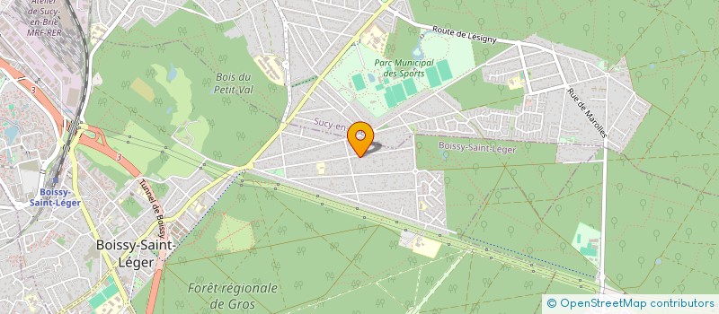 localisation de l'entreprise BSL AUTO à BOISSY-SAINT-LEGER