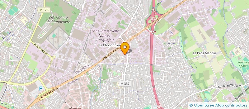 localisation de l'entreprise BSL AUTOS à SAINTE-LUCE-SUR-LOIRE
